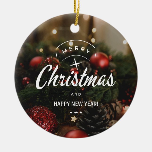 Jul 5 julgransprydnad keramik (Framsidan)