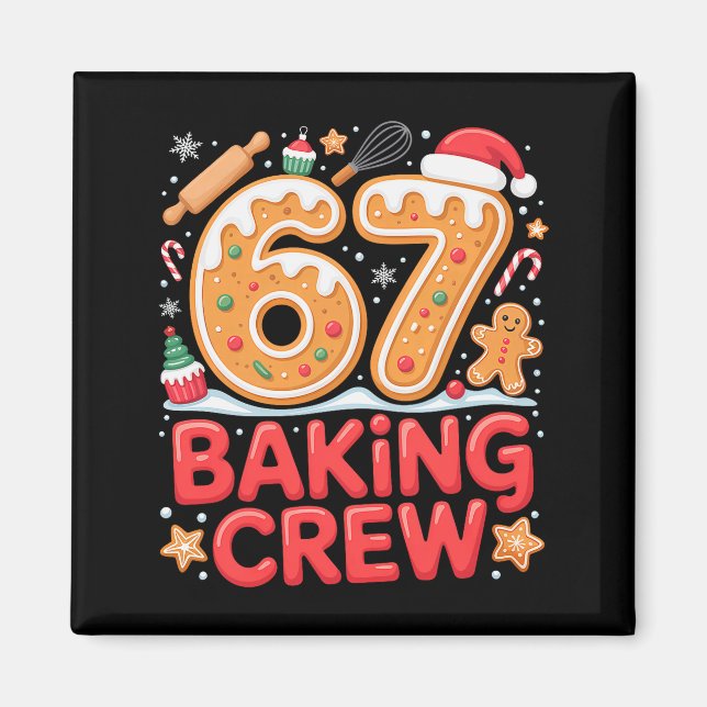 Jul 67 Baklag Funny Meme Pepparkaksko  Magnet (Framsidan)