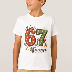 Jul 67 Meme Six Seven 6-7 Roligt Internet Skämt T Shirt