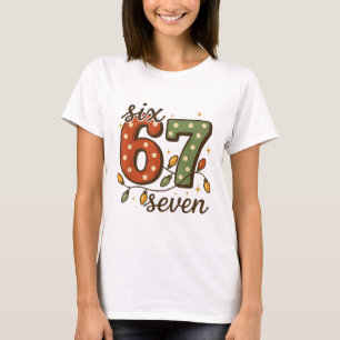 Jul 67 Meme Six Seven 6-7 Roligt Internet Skämt T Shirt