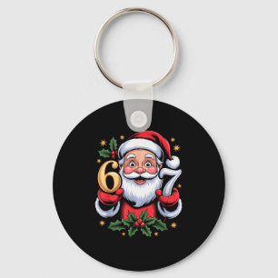 Jul 67 Rolig Xmas Sex Sju Fula Tröja 6-7 Nyckelring