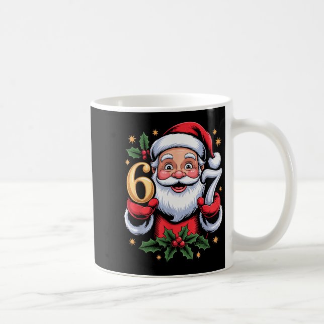 Jul 67 Rolig Xmas Six Seven Fula Tröja 6-7 Kaffemugg (Höger)