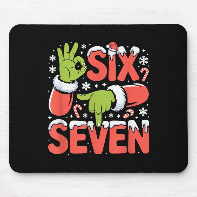 Jul 67 Roligt Meme Xmas Sex Sju Tomte Hand Musmatta (Framsidan)