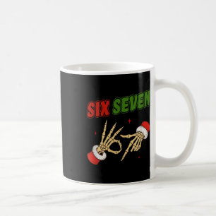 Jul 67 Sex Sju Skelett Jultomte Rolig Gen Z Kaffemugg