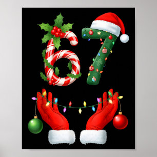 Jul 67 Six Seven Meme Pyjamas Högtid Gen Al Poster