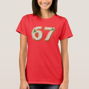 Jul 67 T-shirt Rolig Gen Z-meme Sex Sju