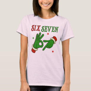 Jul 67 T-shirt Rolig Gen Z-meme Sex Sju