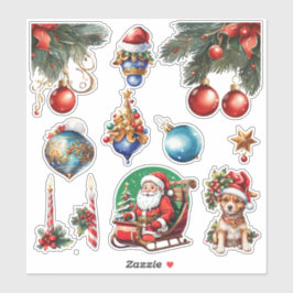 Jul_6 Anpassningsbar-Klipp vinylkorgen Klistermärken