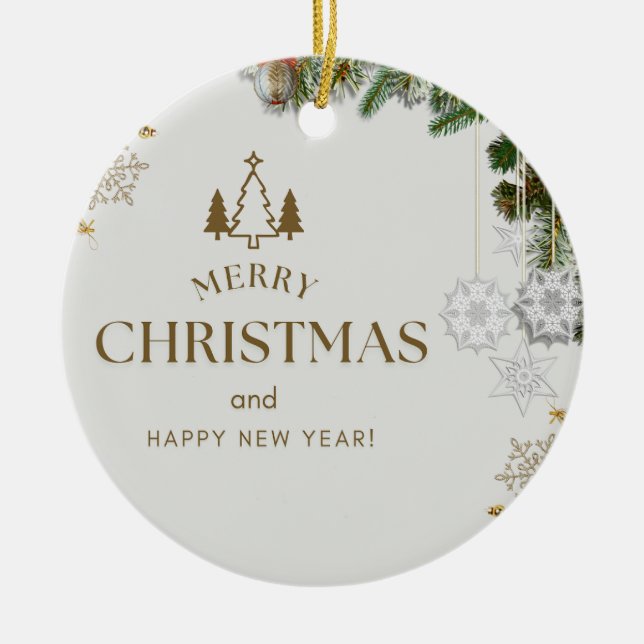 Jul 6 julgransprydnad keramik (Framsidan)