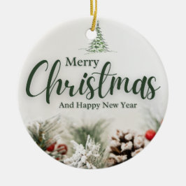 Jul 7 julgransprydnad keramik