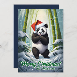 Jul 7-panda, Glad helg, julkort Inbjudningar