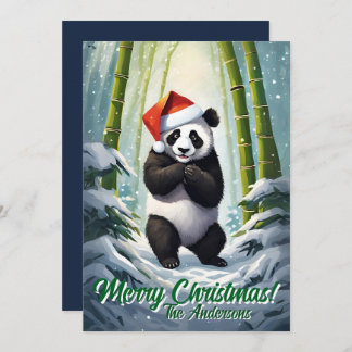 Jul 7-panda, Glad helg, julkort Inbjudningar
