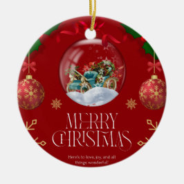 Jul 9 julgransprydnad keramik