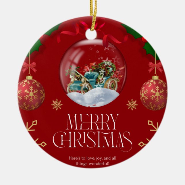 Jul 9 julgransprydnad keramik (Framsidan)