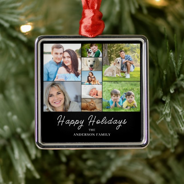 Jul 9 Photo Collage Julgransprydnad Metall (Träd)