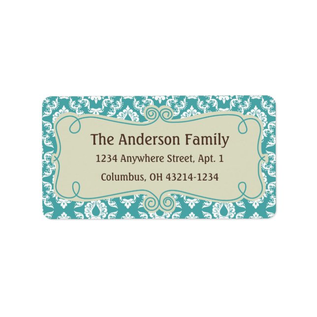 Jul 9: Skaddesign 3 Returadress Adressetikett (Framsidan)