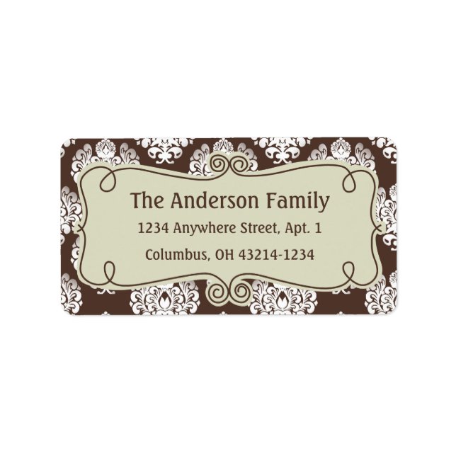 Jul 9: Skaddesign 8 Returadress Adressetikett (Framsidan)