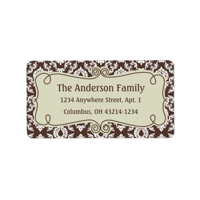 Jul 9: Skadedesign 9 Returadress Adressetikett (Framsidan)