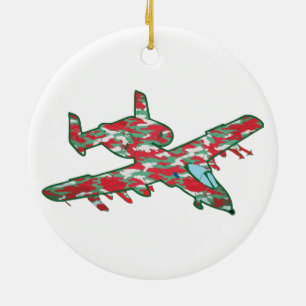 Jul A-10 Warthog Julgransprydnad Keramik