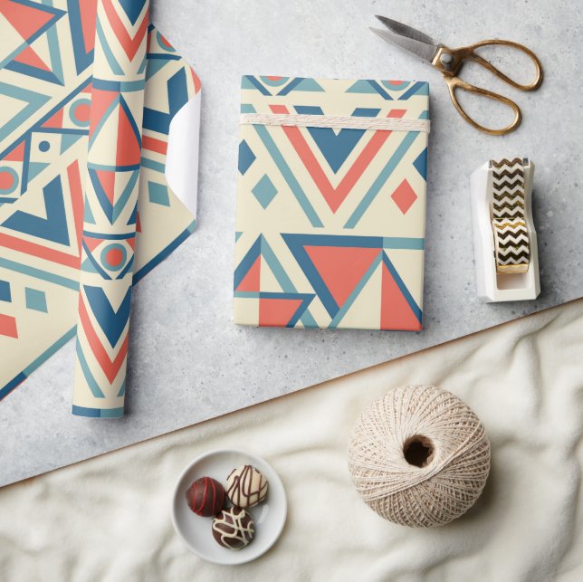 Jul | ABSTRAKT | MÖNSTER | Minimalistisk Presentpapper (Hantverk)