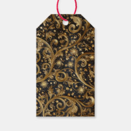 Jul Abstrakt Mönster Presentetikett