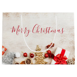 Jul Äckliga artiklar på en Rustik träbräde