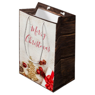 Jul Äckliga artiklar på en Rustik träbräde