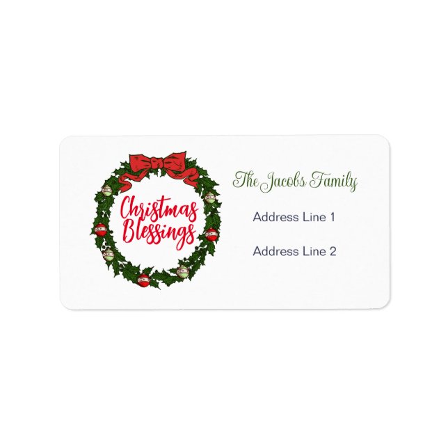 Jul Adressetikett (Framsidan)