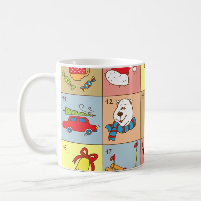 Jul Advent: Doodle Inslag Collection Kaffemugg (Vänster)