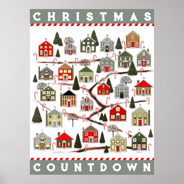Jul Adventskalender Poster (Framsidan)