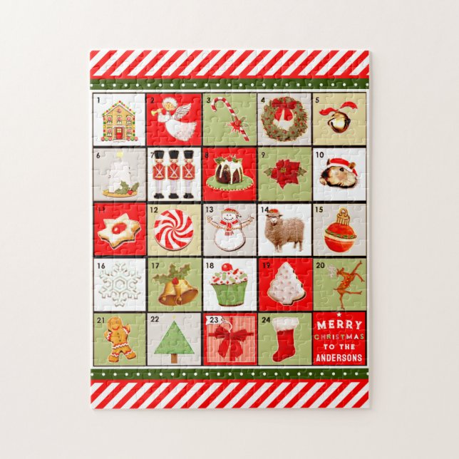 Jul Adventskalender Pussel (Vertikal)