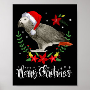 Jul African Grått Parrot Poster