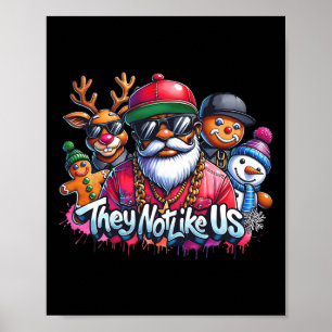 Jul Afrikansk tomte De Inte Gillar Oss God Jul Poster