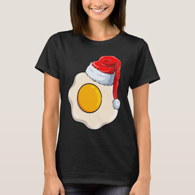 Jul - Ägg med För manar jultomtkvinnor K T Shirt (Framsida)
