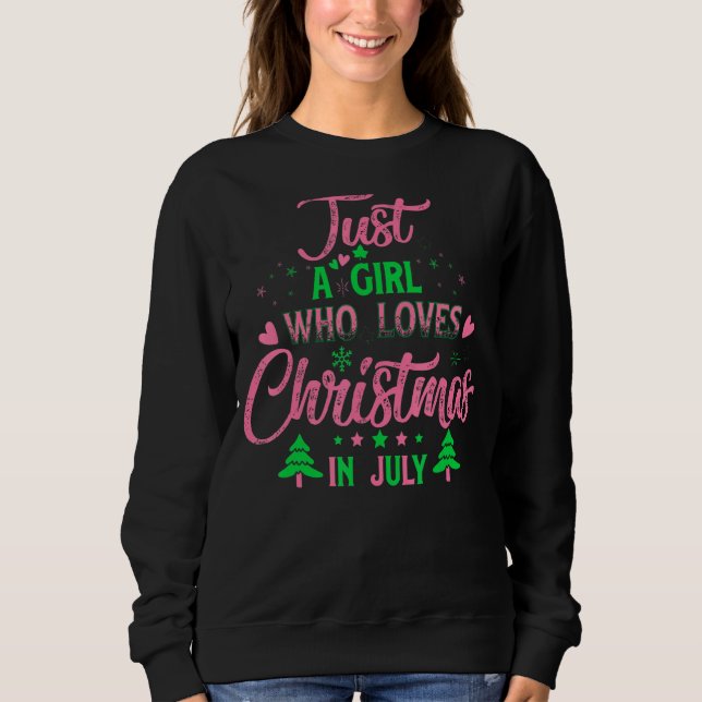 Jul Aka, bara en flicka som Kärlek jul in T Shirt (Framsida)