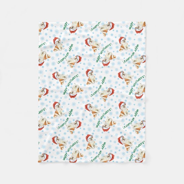 Jul Akita Fleece Blanket (Framsidan)