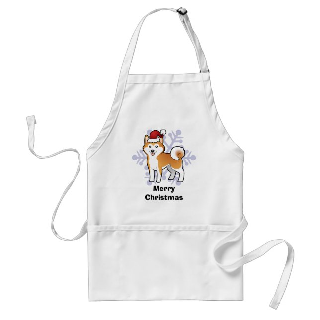Jul Akita Inu/Shiba Inu Förkläde (Framsidan)