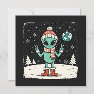 Jul Alien Julkort