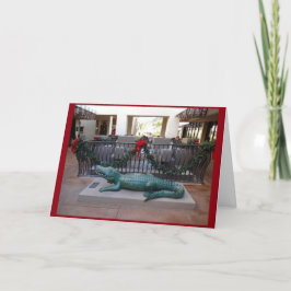 Jul Alligator Helgdag Humor Helgkort