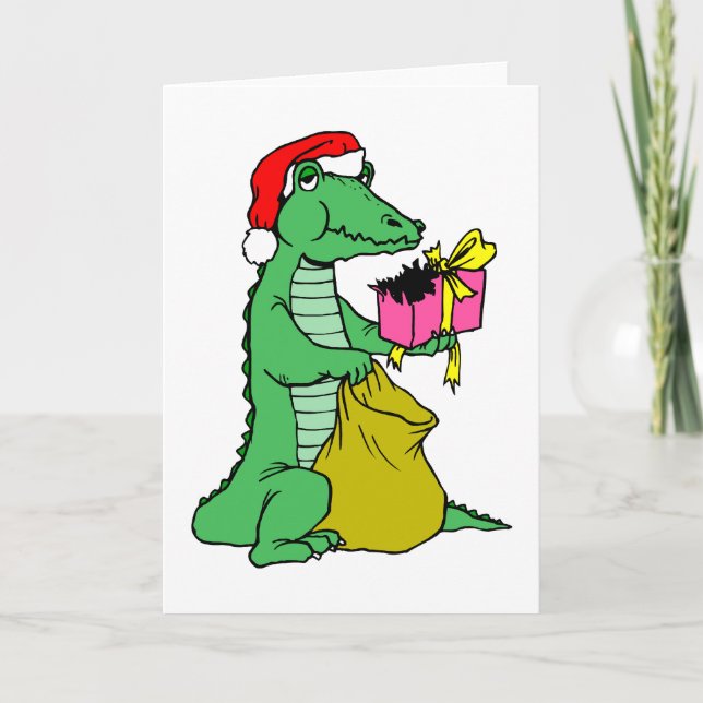 Jul Alligator Helgkort (Framsida)