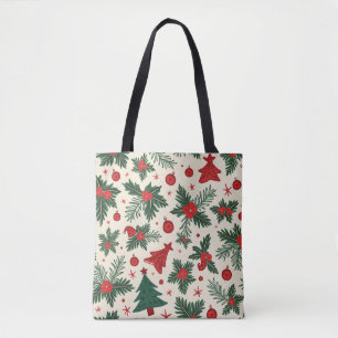 Jul - allt-over-Print Tote Bag, medel Tygkasse