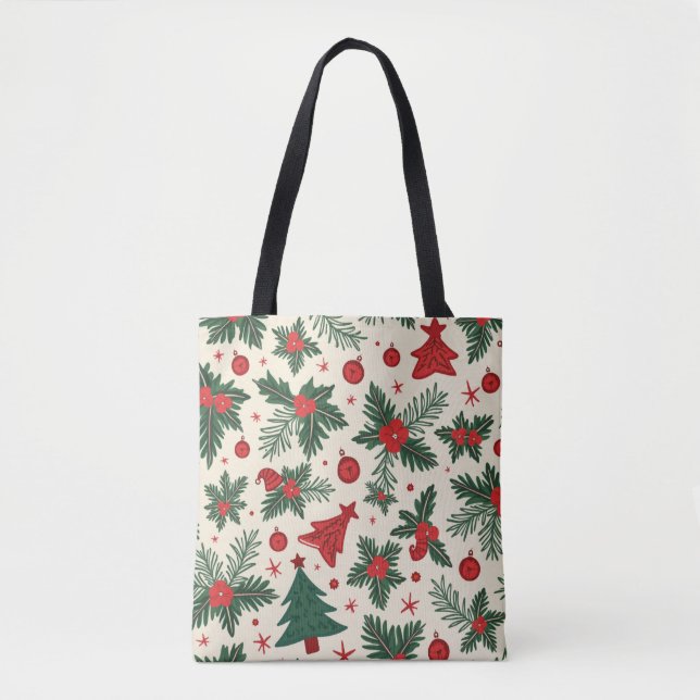 Jul - allt-over-Print Tote Bag, medel Tygkasse (Framsida)