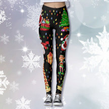 Jul Allting Ugly Sweater Party leggings