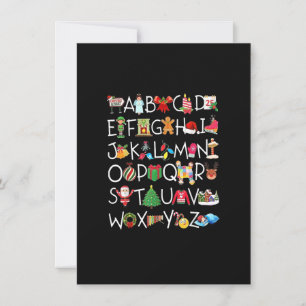 Jul Alphabet A.B.C Lärare Costume Kids Inbjudningar
