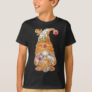 Jul Älskare Motif för Julafton - Cute Gingerbröd T Shirt