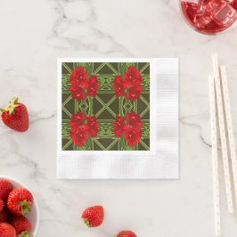 Jul Amaryllis Cocktail Napkins Pappersservett