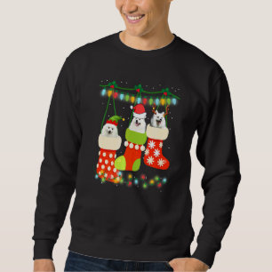 Jul Amerikansk Eskimo Strumpa Xmas Ren Jultomte Lång Ärmad Tröja