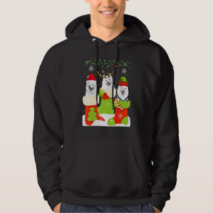 Jul Amerikansk Eskimo Strumpa Xmas Renar Tomte Hoodie