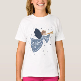 Jul Angel Fred på jorden Helgdag Heartfilt T Shirt