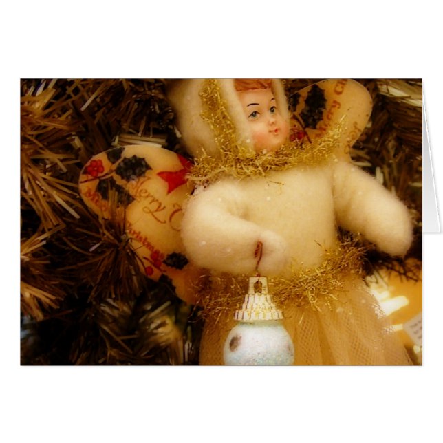 Jul Angel Hälsningskort (Framsidan Horizontal)